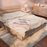 Teacher Appreciation Velveteen Plush Blanket — "A Truly Great Teacher is Hard to Find" Cozy Gift