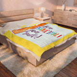 Velveteen Plush Blanket — "Hey Principal! You Rule" Colorful Ruler Design, Gift for School Principals