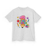 First Grade Kids T‑Shirt — Cute Back to School Pencil & Books Design