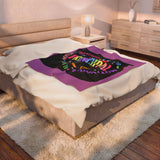 Principal Appreciation Velveteen Plush Blanket – 'Principal' Colorful School Leader Gift