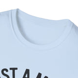 'Just a Mom Out Here Trying Not to Raise Assholes' T-Shirt — Funny Mom Tee