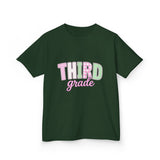 Third Grade Kids T‑Shirt — Pastel School Back to School Tee