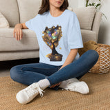 Butterfly Tree T-Shirt — Iridescent Butterfly Magic Graphic Tee - Don't Go Through Life. Grow Through Life