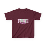 Fourth Grade Kids T-Shirt – Pastel Pink & Green "Fourth Grade" Back-to-School Tee