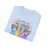 Mommy Shirt — "My Favorite Peeps Call Me Mommy" Easter Animal Print Tee