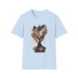 Butterfly Tree T-Shirt — Iridescent Butterfly Magic Graphic Tee - Don't Go Through Life. Grow Through Life