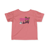 Infant Tee — "Charge It to Daddy" Cute Baby Shirt with Leopard Accent