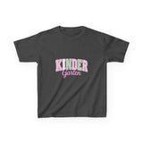 Kindergarten Pink & Green Kids Tee — Back to School Shirt