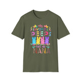 Nana Easter T-Shirt — "My Favorite Peeps Call Me Nana" with Fun Animal Print