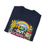 Peace Out School Tee — Personalized Last Day of School Shirt for Teachers
