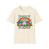 Bunny's Favorite Teacher T-Shirt — Colorful Easter Tee for Educators