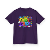 Fourth Grade Kids T‑Shirt — Colorful Back-to-School Tee