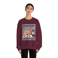 Dogs Make Me Happy Crewneck Sweatshirt