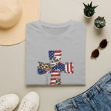 God Bless America Cross 4th of July T-Shirt