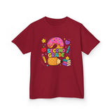 Second Grade Kids T‑Shirt – Cute Donut & School Icons Back-to-School Tee
