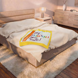 Velveteen Plush Blanket — "Hey Principal! You Rule" Colorful Ruler Design, Gift for School Principals