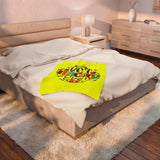 Best Teacher Ever Velveteen Plush Blanket — Soft Teacher Appreciation Gift