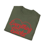 Everything Sucks Heart T-Shirt — Vintage Satire Tee