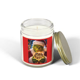 Coconut Apricot Holiday Candle – Grinch Santa Scented Jar (4oz & 9oz)