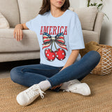 4th of July Cherries T-Shirt — America Patriotic Cherry Graphic Tee