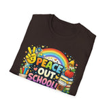 Peace Out School Tee — Personalized Last Day of School Shirt for Teachers