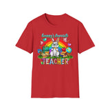 Bunny's Favorite Teacher T-Shirt — Colorful Easter Tee for Educators