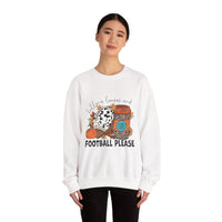 Fall Leaves and Football Crewneck Sweatshirt