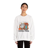 Fall Leaves and Football Crewneck Sweatshirt