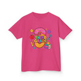 Third Grade Kids T‑Shirt — Cute Donut & School Icons Back-to-School Tee