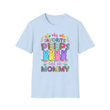 Mommy Shirt — "My Favorite Peeps Call Me Mommy" Easter Animal Print Tee