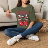 4th of July Cherries T-Shirt — America Patriotic Cherry Graphic Tee