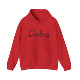 Hoodie — "Darling You Are Beautiful" Minimal Script Inspirational Sweatshirt