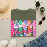 T-Shirt — "Helping Tiny Humans Do Big Things" Colorful Caregiver Tee