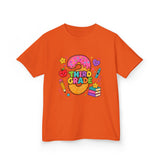 Third Grade Kids T‑Shirt — Cute Donut & School Icons Back-to-School Tee