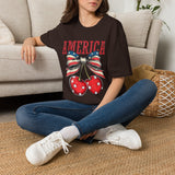 4th of July Cherries T-Shirt — America Patriotic Cherry Graphic Tee