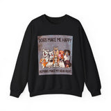 Dogs Make Me Happy Crewneck Sweatshirt