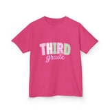 Third Grade Kids T‑Shirt — Pastel School Back to School Tee