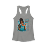 Brunette "Overthinker" Women's Ideal Racerback Tank