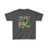 Kids Easter Bunny 'The Hunt Is On' Tee — Colorful Egg Hunt Shirt for Children