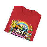 Peace Out School Tee — Personalized Last Day of School Shirt for Teachers