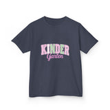 Kindergarten Pink & Green Kids Tee — Back to School Shirt