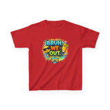 Last Day of School Kids Tee — “bruh we out” Personalized Kids T-Shirt