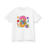 Third Grade Kids T‑Shirt — Cute Donut & School Icons Back-to-School Tee