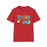 Teacher Squad T-Shirt — Colorful School Apple & Pencil Design for Educators