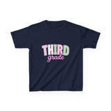 Third Grade Kids T‑Shirt — Pastel School Back to School Tee