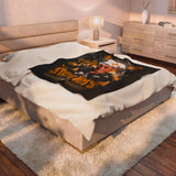 Pittsburgh Steelers Personalized Velveteen Plush Blanket – "Charlie" Fan Throw