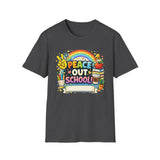 Peace Out School Tee — Personalized Last Day of School Shirt for Teachers