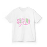 Second Grade Kids T‑Shirt — Cute Pastel Back‑to‑School Tee