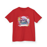 Personalized 'Peace Out Kindergarten' Kids Tee — Custom Name, Multiple Colors