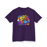 5th Grade Kids T-Shirt — Colorful Back-to-School Graduation Tee